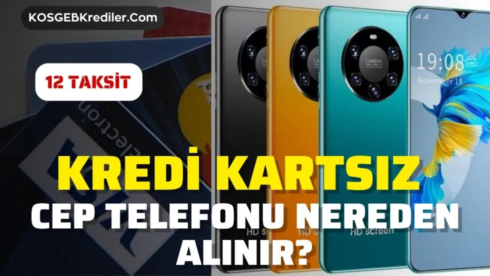 12 Ay Vadeli Kredi Kartsız Elden Taksitli Cep Telefonu Satan Mağazalar