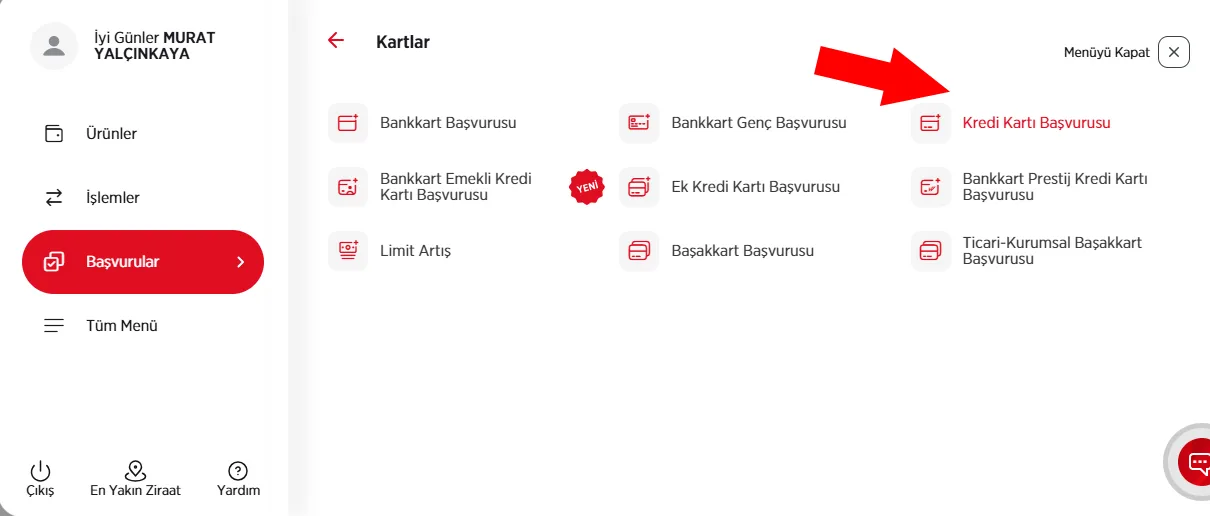 Ziraat Bankasi Aidatsiz Kredi Karti Basvurusu Ekranina Giris Ziraat Bankasi Aidatsiz Kredi Karti Basvurusu Ekranina Giris