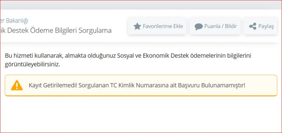 SED Kayıt Bulunamadı Ne Demek