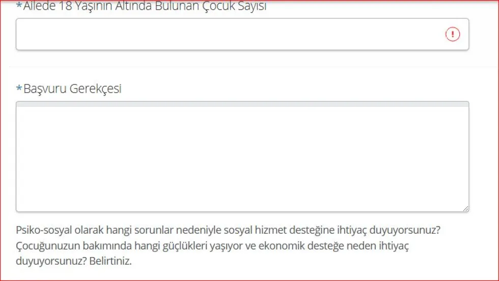 SED Yardımı Başvuru Gerekçesi Dilekçe Örneği